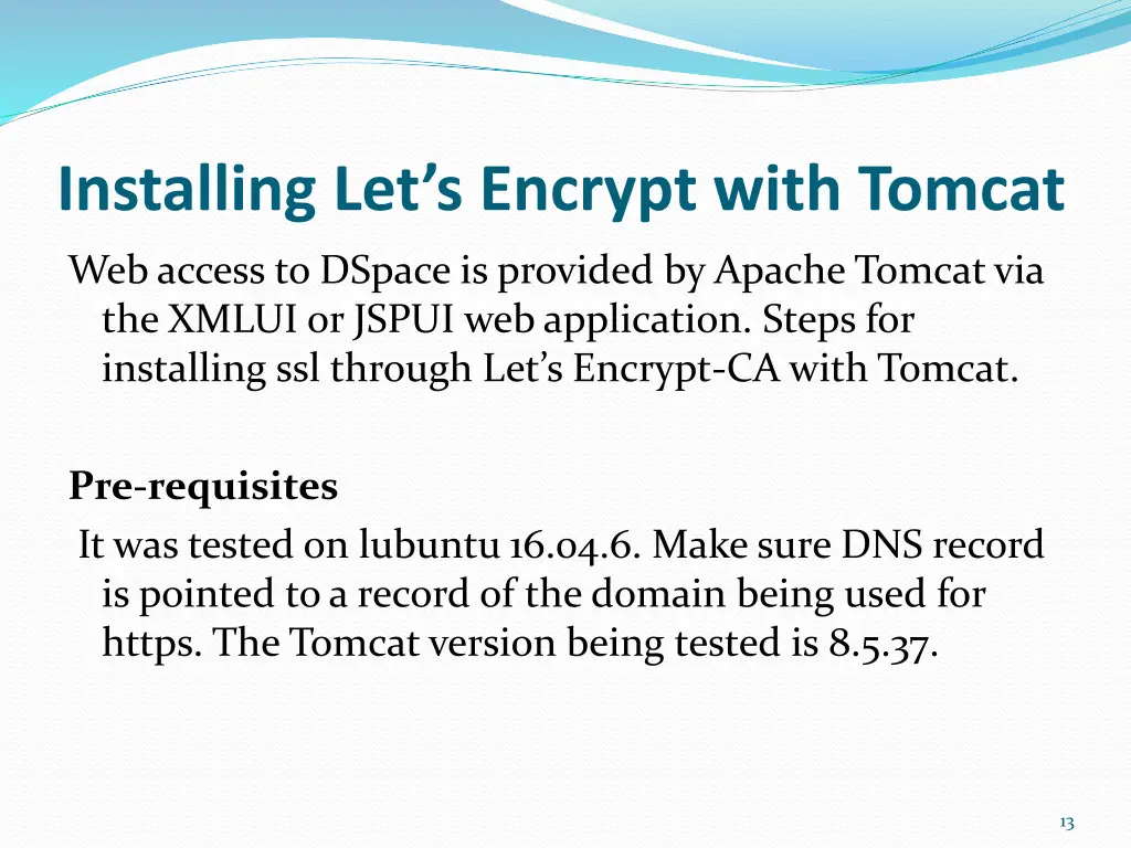 installing let s encrypt with tomcat