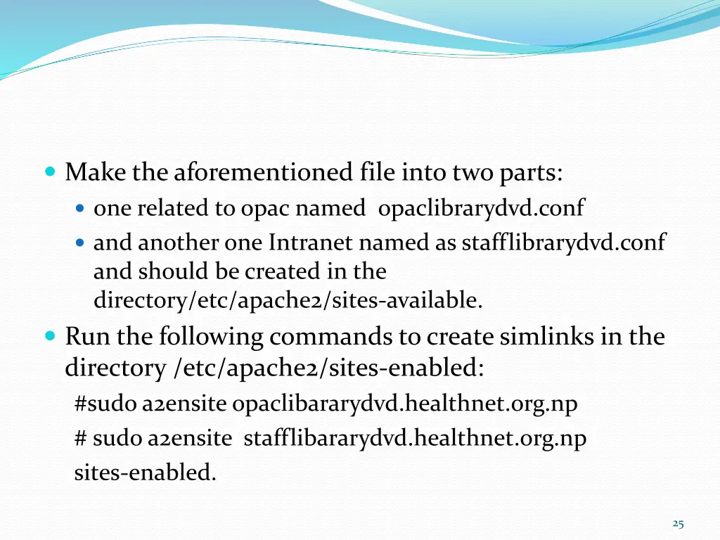make the aforementioned file into two parts