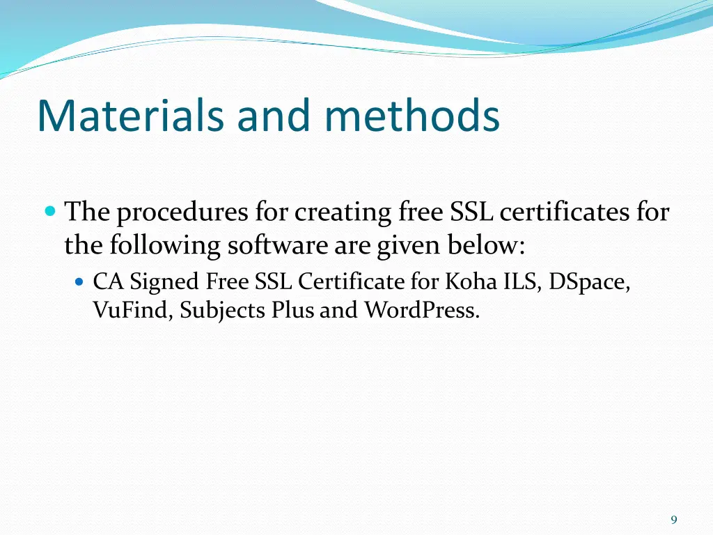materials and methods