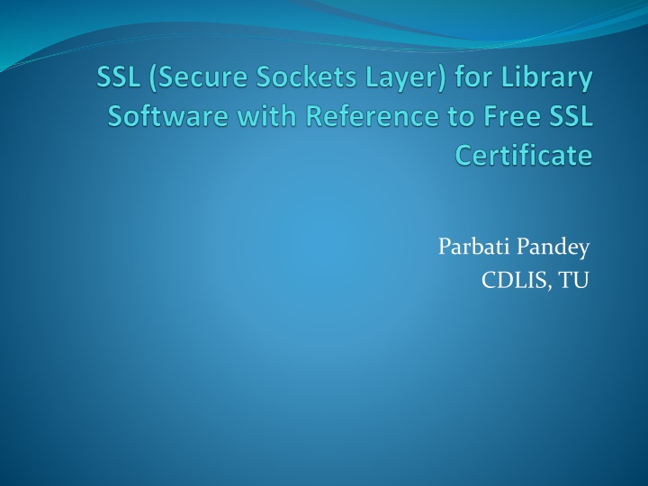 parbati pandey cdlis tu
