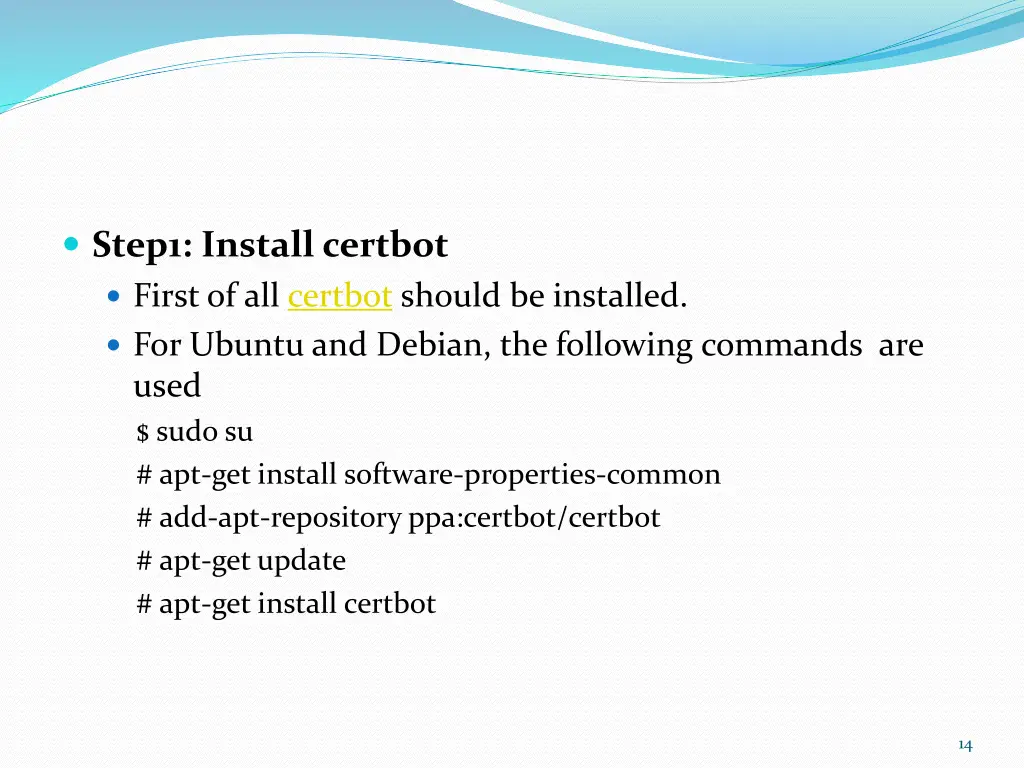 step1 install certbot