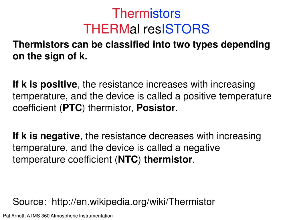 thermistors thermal resistors 3
