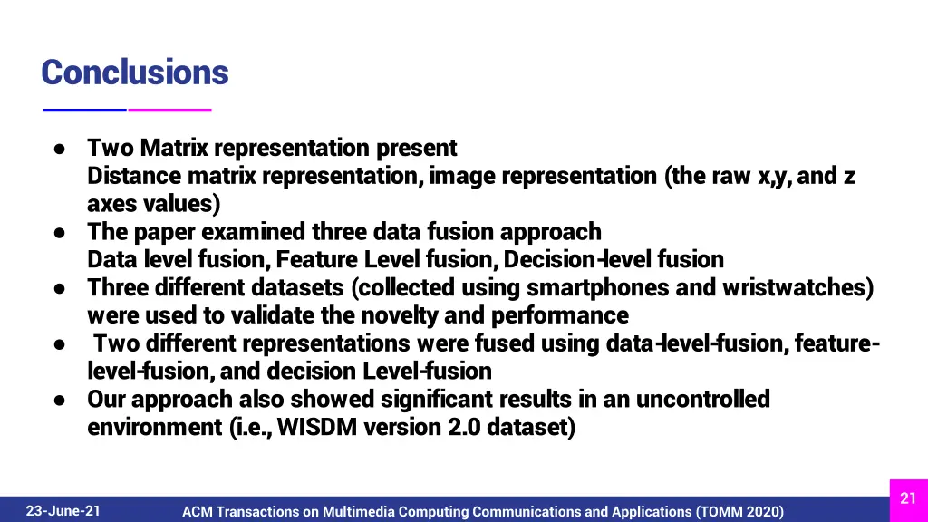 conclusions