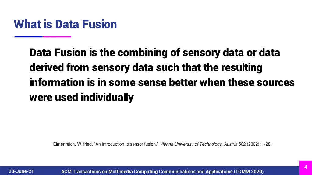 what is data fusion