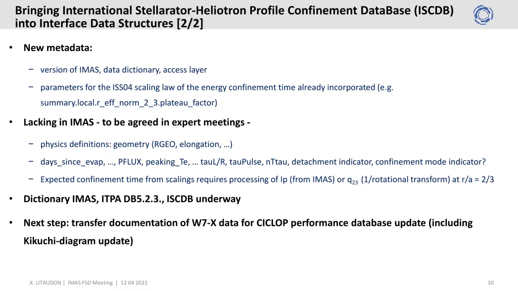 bringing international stellarator heliotron 1