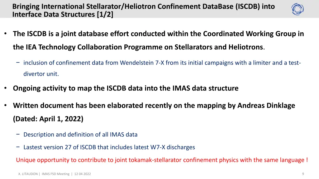 bringing international stellarator heliotron