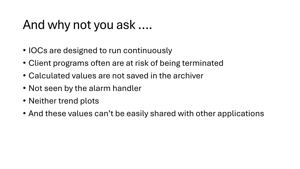 and why not you ask