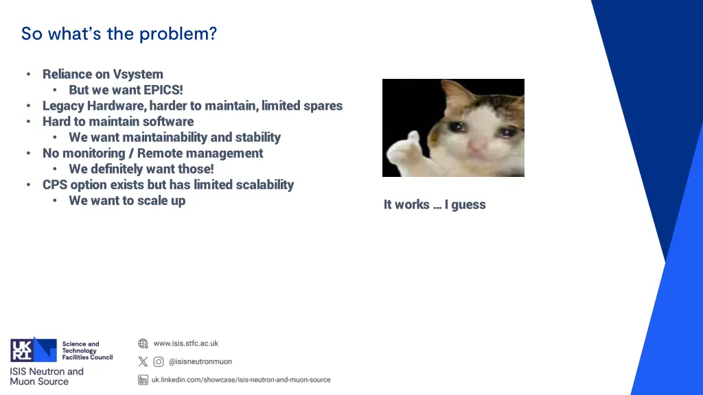 so what s the problem