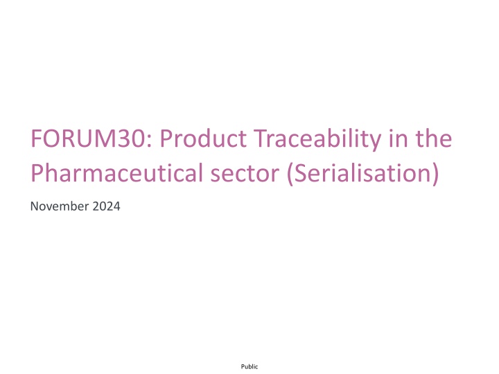 forum30 product traceability