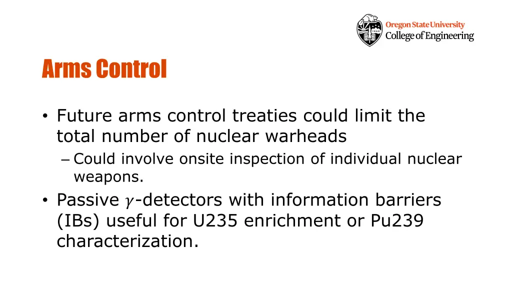 arms control