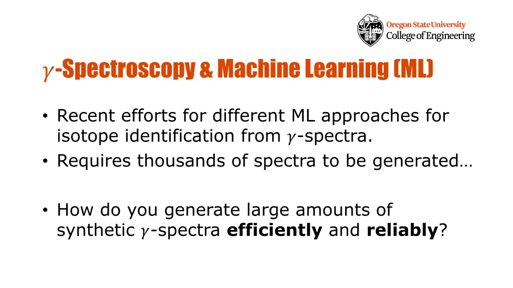 spectroscopy machine learning ml