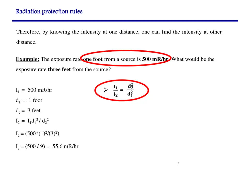 radiation protection rules 5