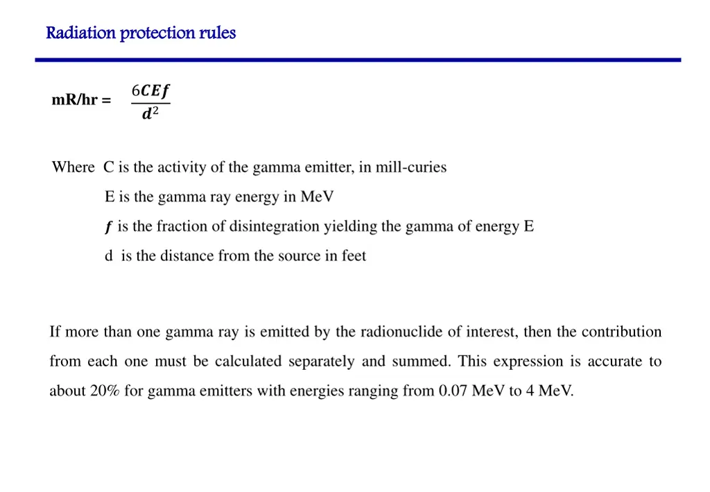 radiation protection rules 7