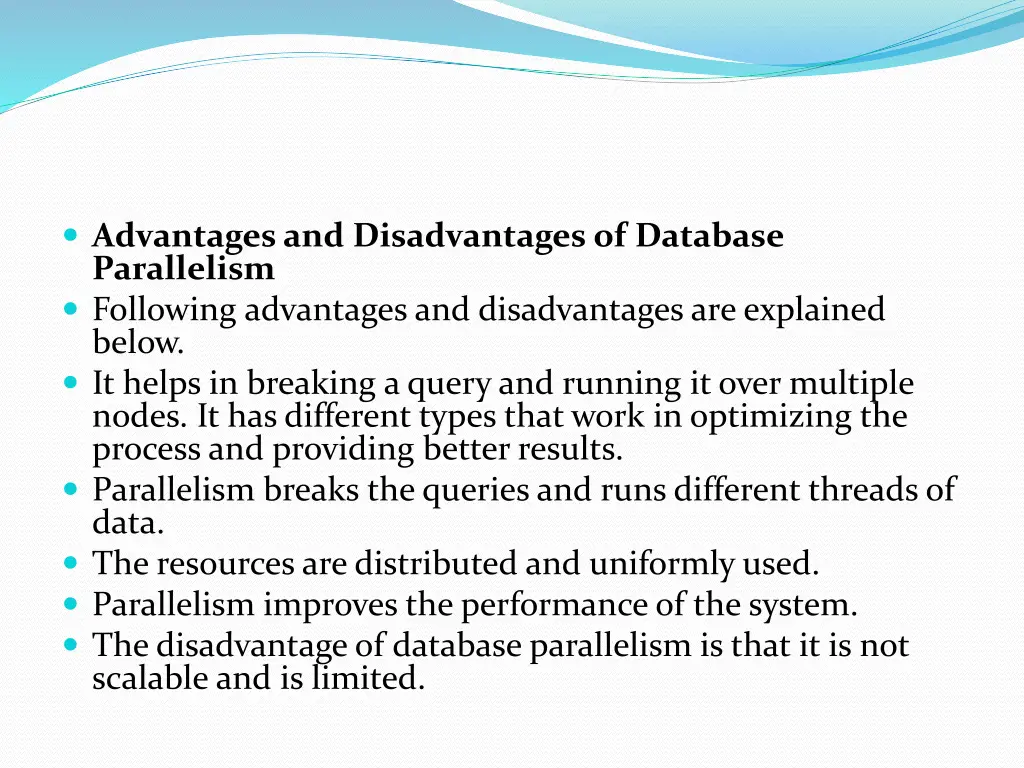 advantages and disadvantages of database