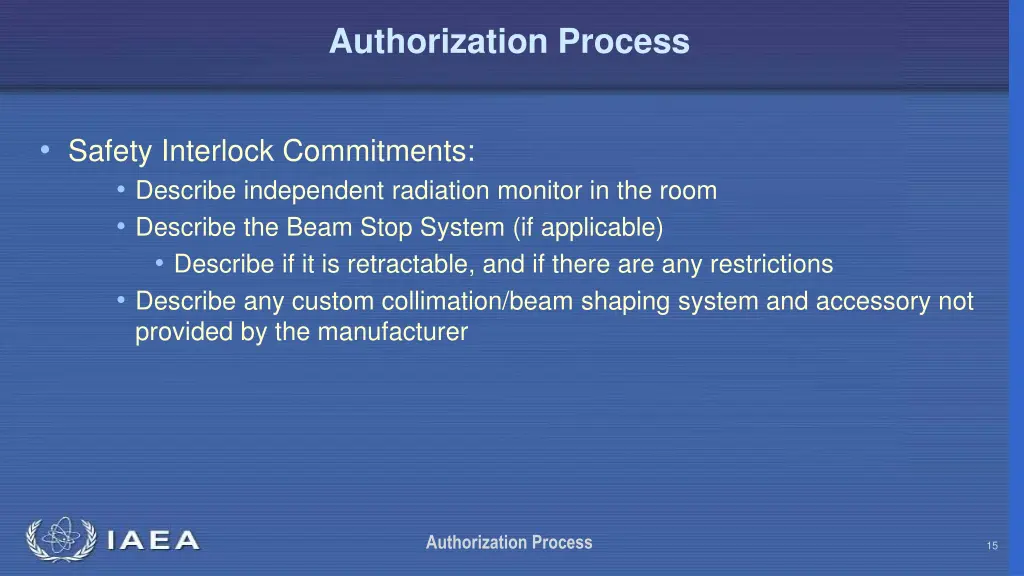 authorization process 14