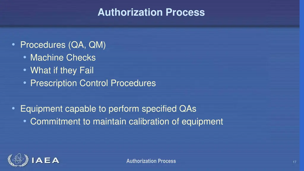 authorization process 16