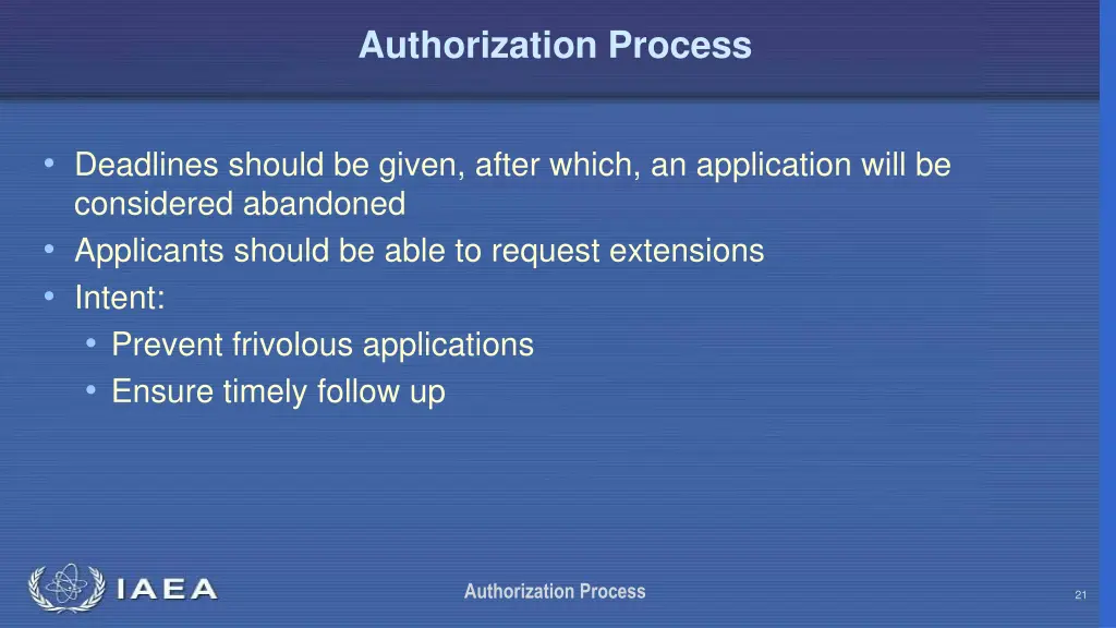 authorization process 20