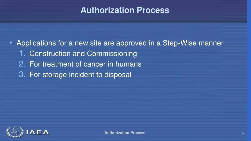 authorization process 23