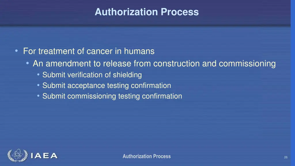 authorization process 25