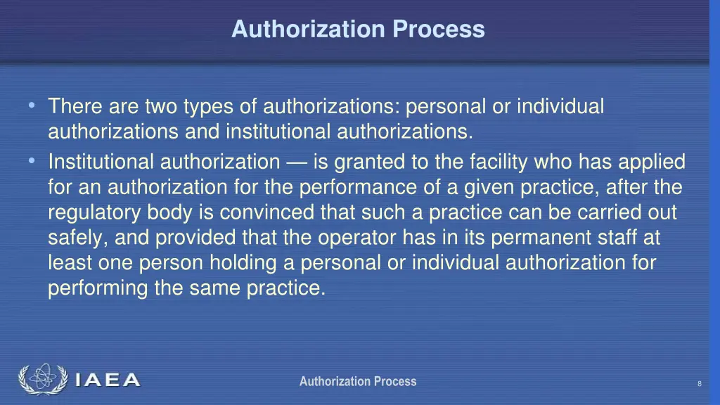 authorization process 7