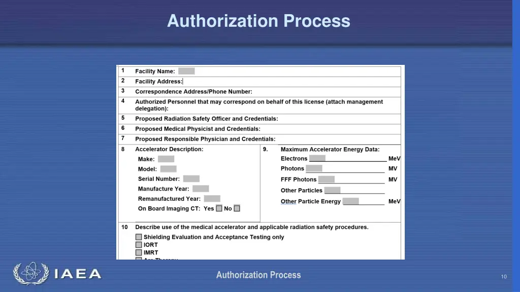 authorization process 9