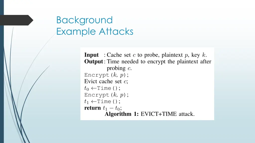 background example attacks