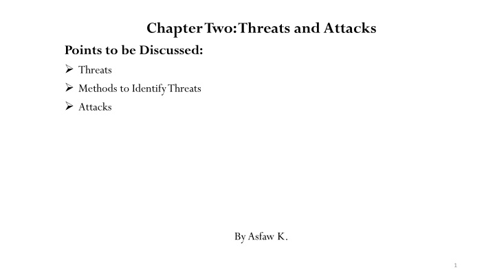 chapter two threats and attacks points