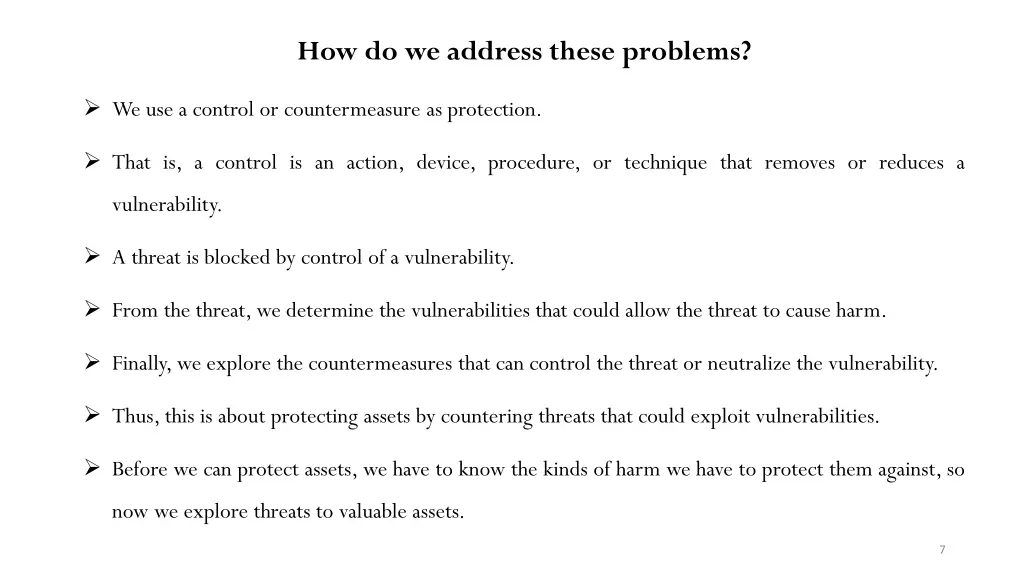 how do we address these problems