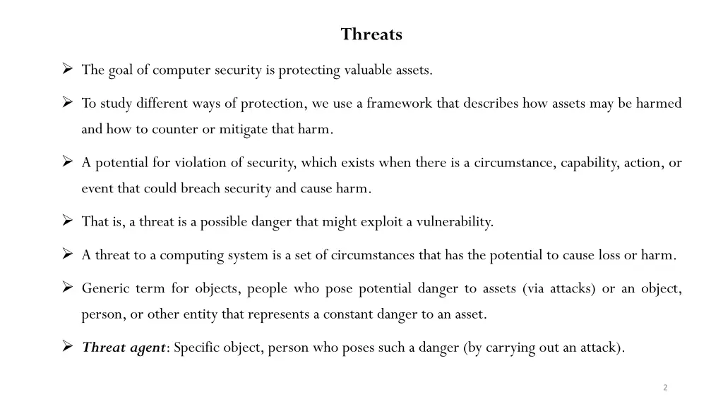 threats