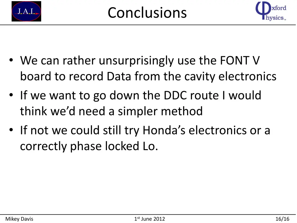 conclusions