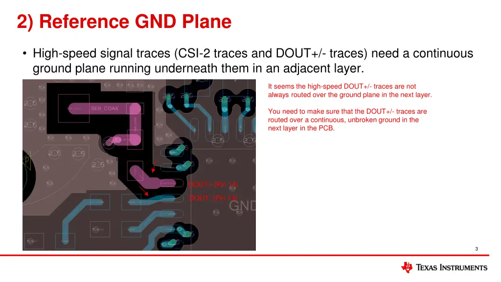 2 reference gnd plane