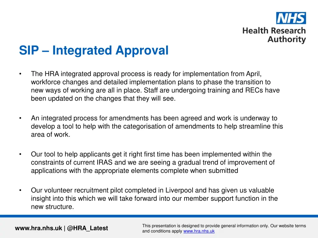 sip integrated approval