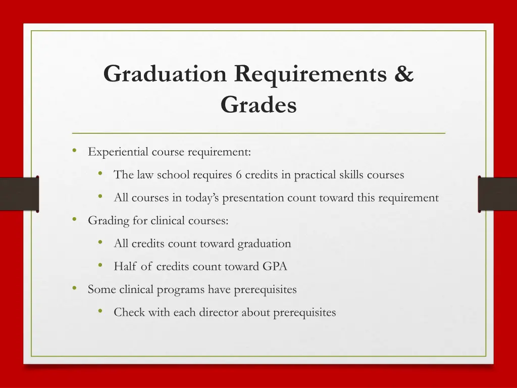 graduation requirements grades