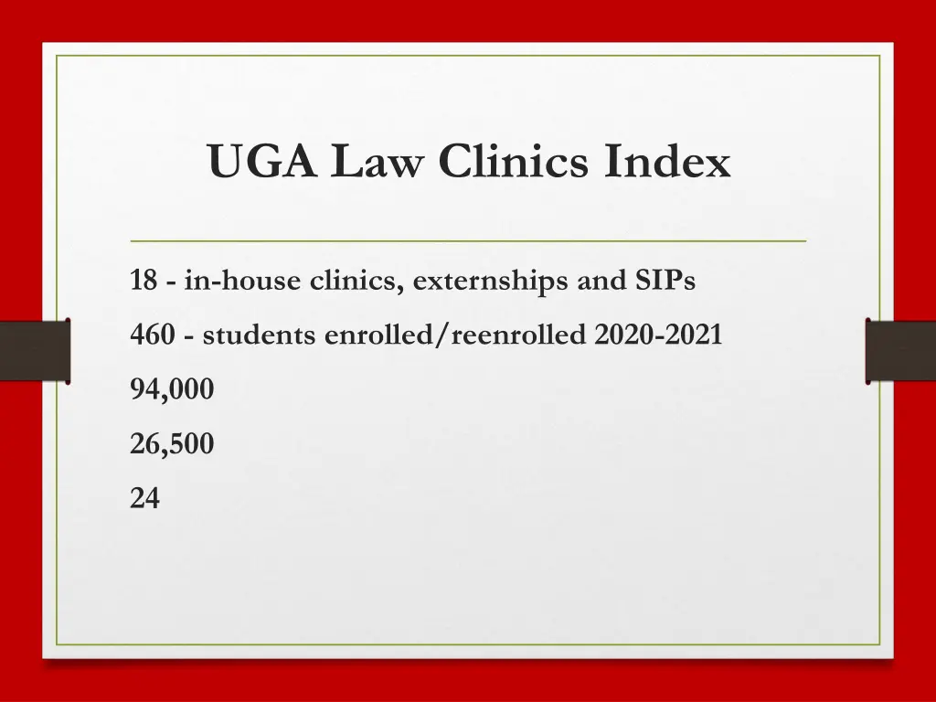 uga law clinics index 2