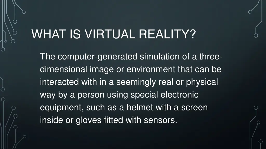 what is virtual reality