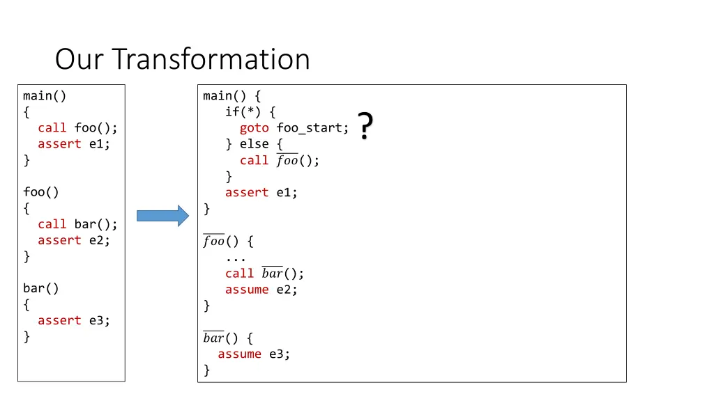 our transformation 2