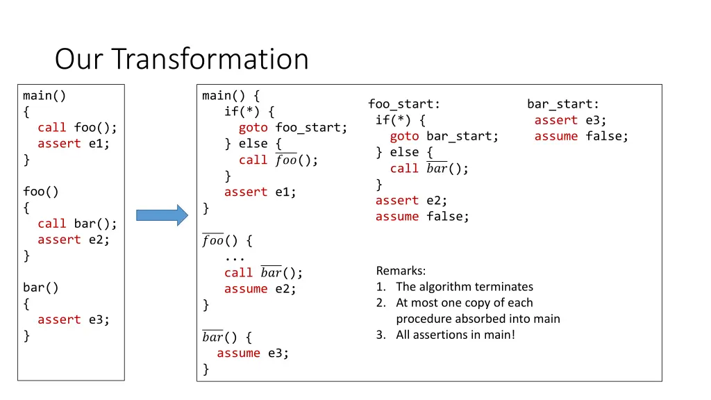 our transformation 5