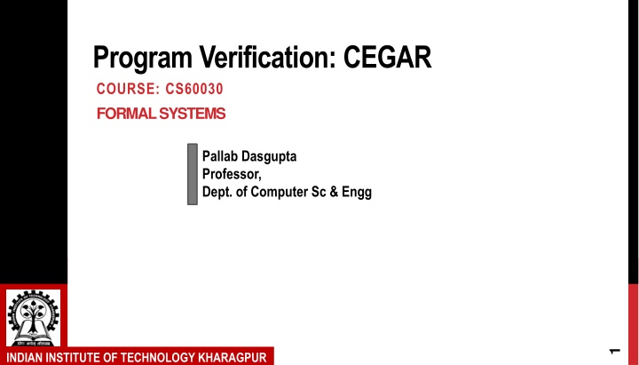 program verification cegar course cs60030 formal