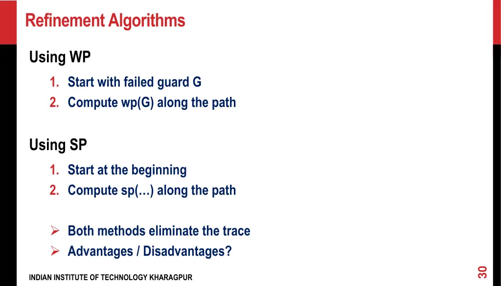 refinement algorithms