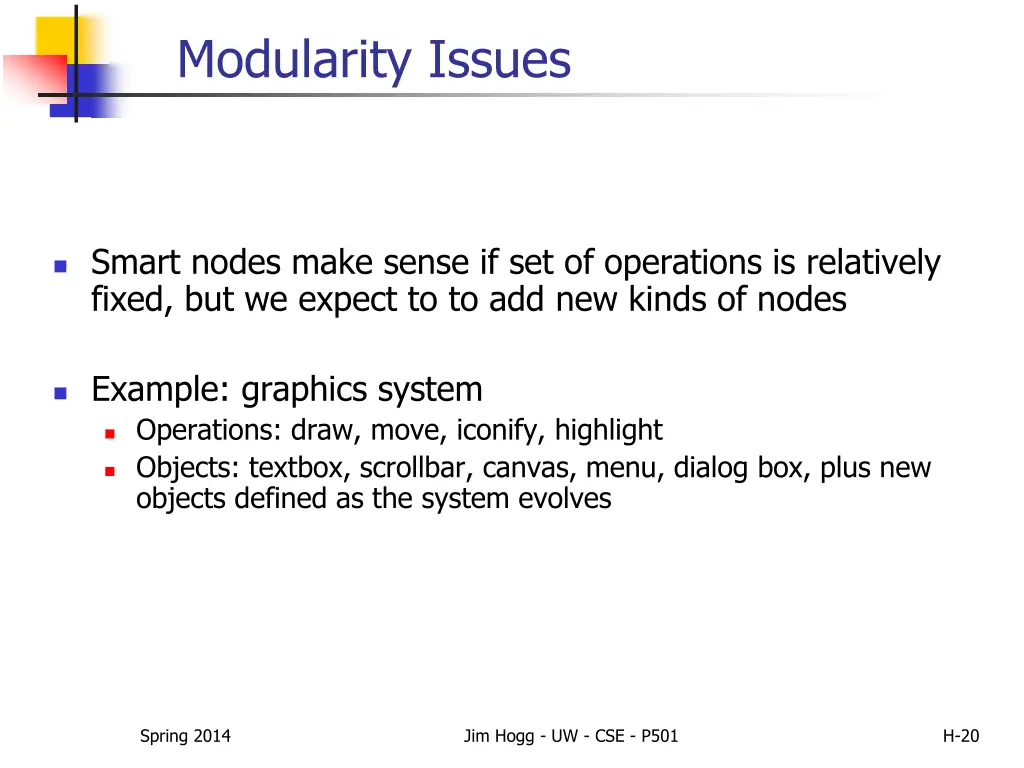modularity issues