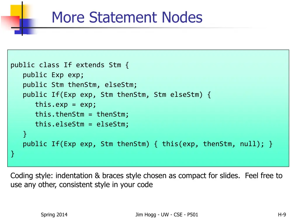 more statement nodes