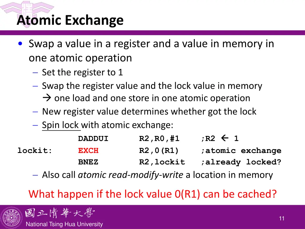 atomic exchange