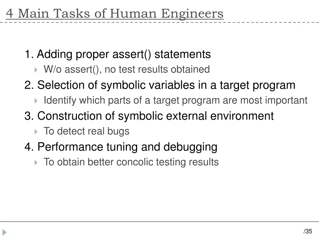 4 main tasks of human engineers