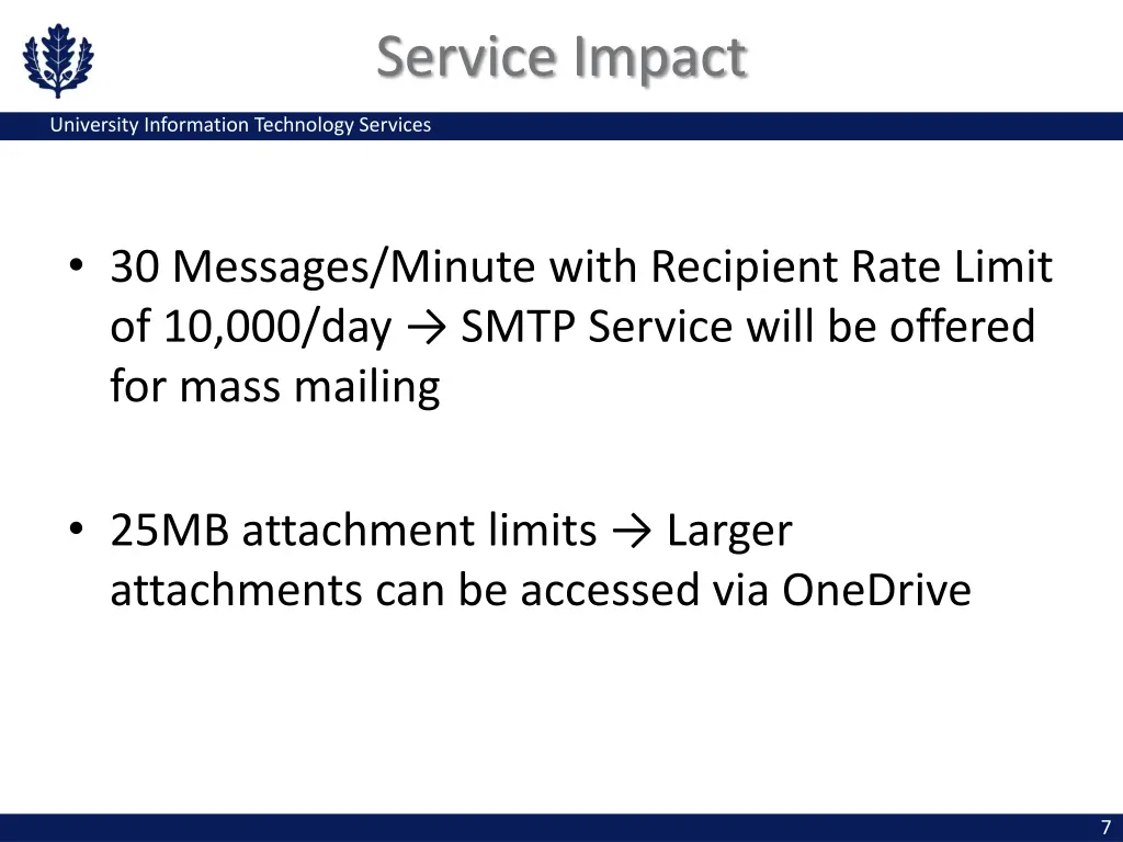 service impact