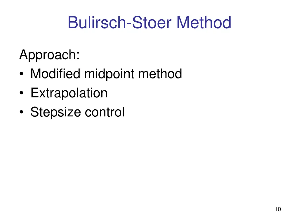 bulirsch stoer method 1