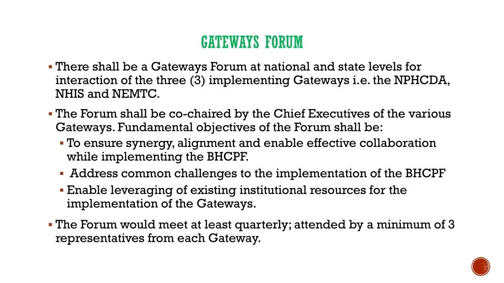 gateways forum