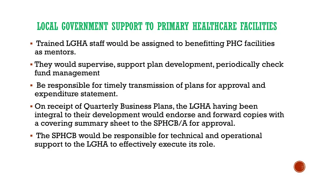 local government support to primary healthcare 1