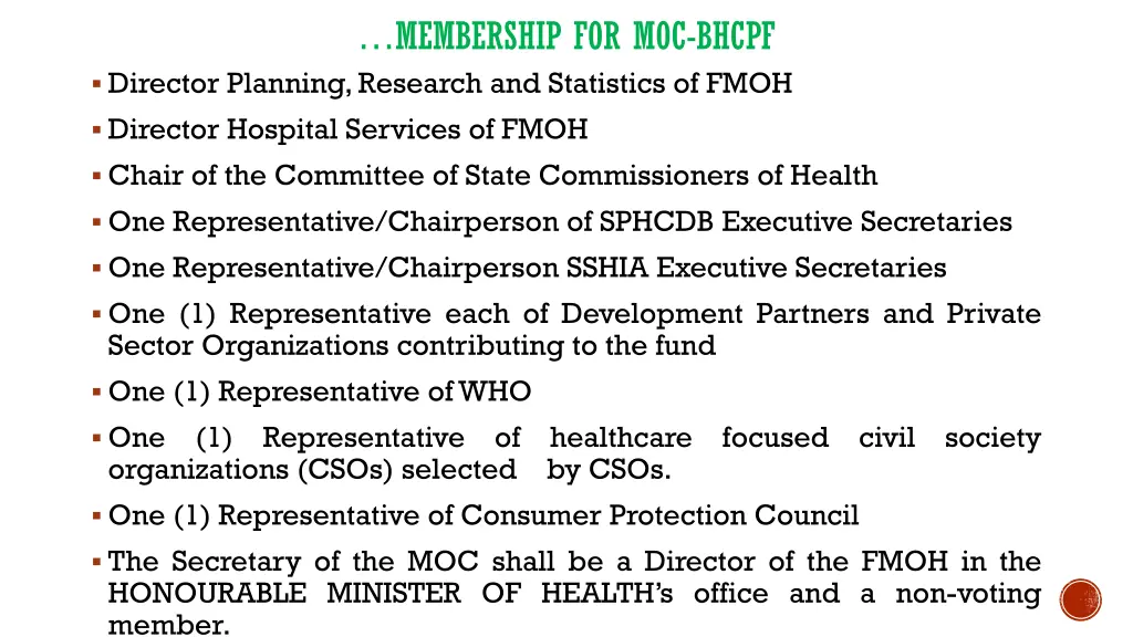 membership for moc bhcpf 1