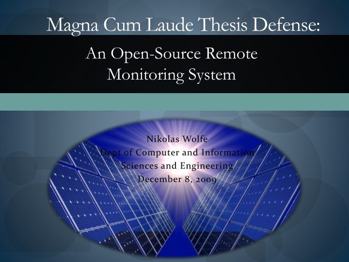 magna cum laude thesis defense an open source