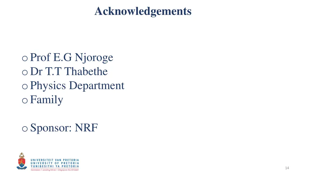 acknowledgements
